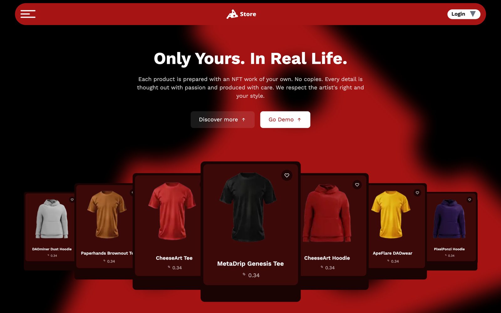 CheeseArt Store — Web3 commerce platform